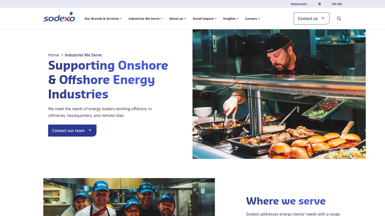 Sodexo UK & Ireland – Energy & Resources (Offshore)