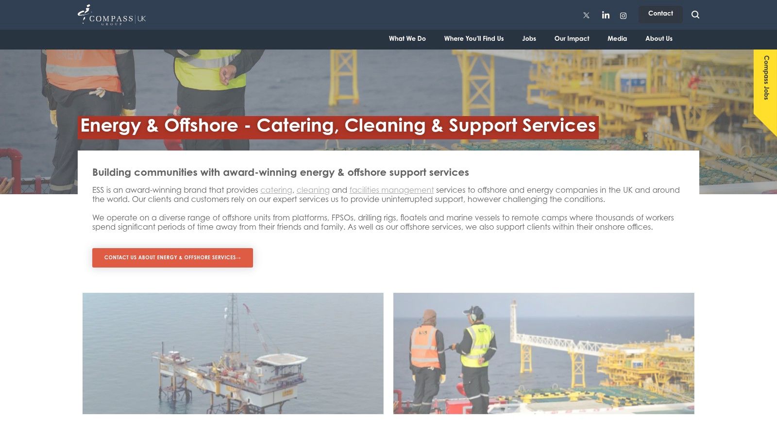 ESS (Compass Group UK & Ireland) – Energy & Offshore (North Sea)