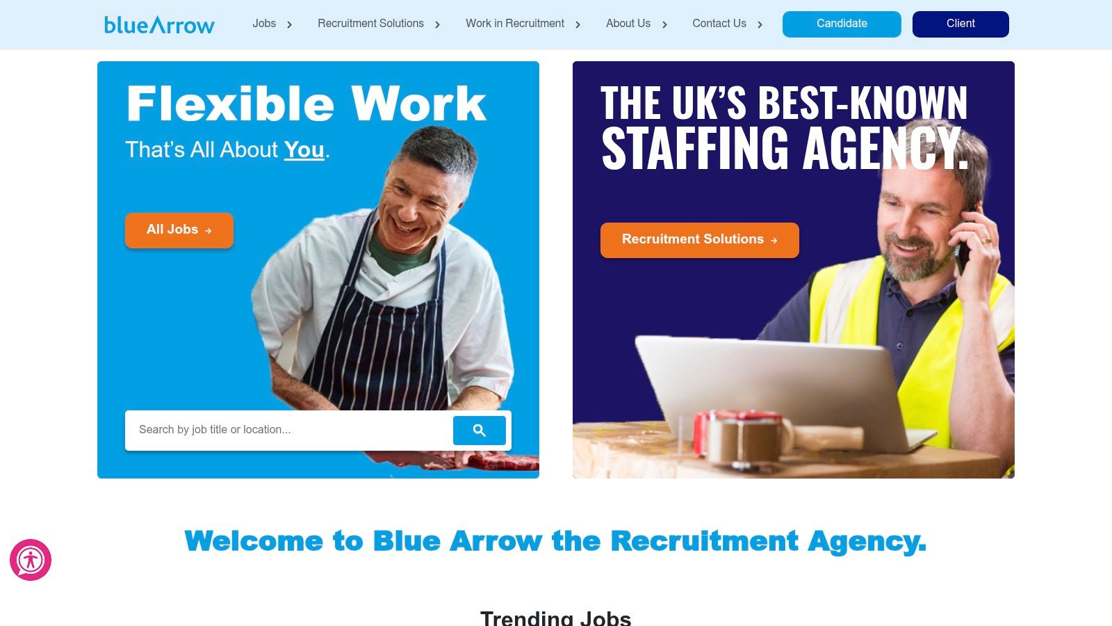 Blue Arrow