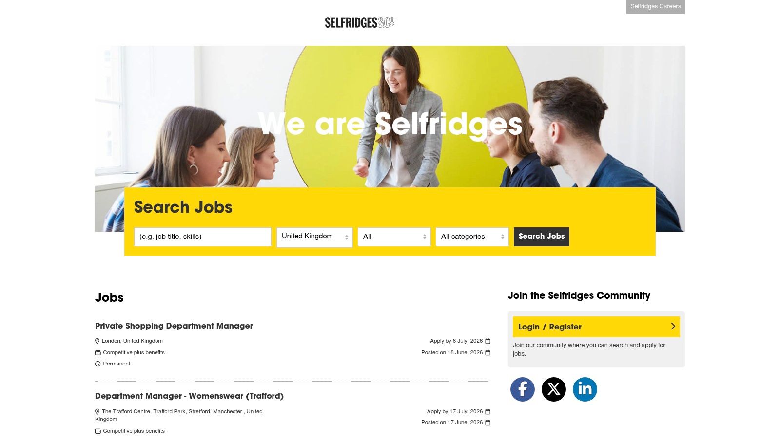 Selfridges Birmingham – Seasonal Sales and Service