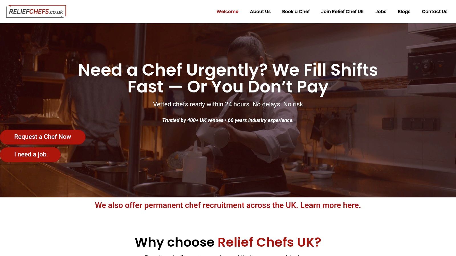 Screenshot from https://www.reliefchefs.co.uk