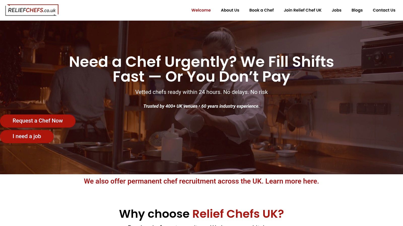 Relief Chefs UK