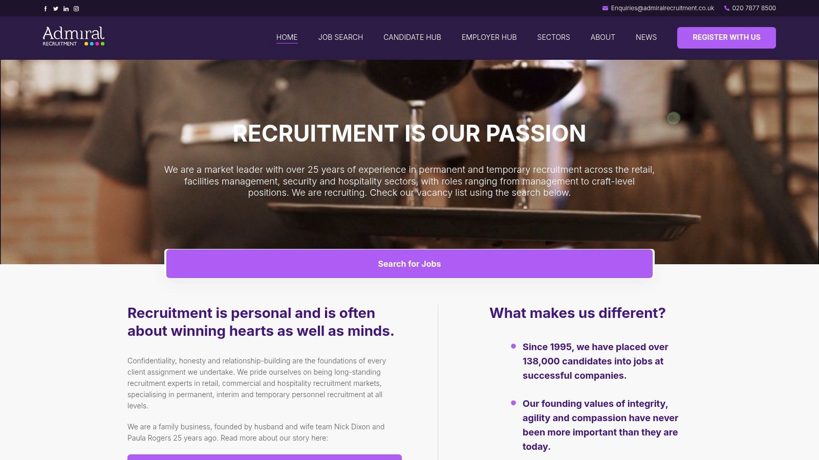 Admiral Recruitment